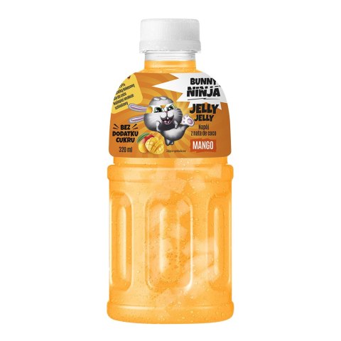 BUNNY NINJA JELLY JELLY Napój z sokiem z mango NFC oraz galaretką kokosową 320 ml