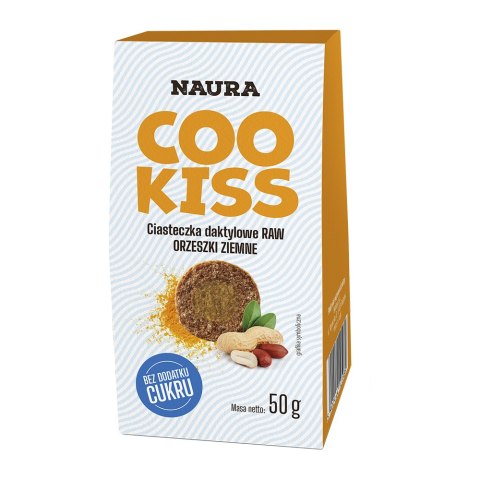 Ciasteczka daktylowe RAW orzeszki ziemne bezglutenowe 50 g