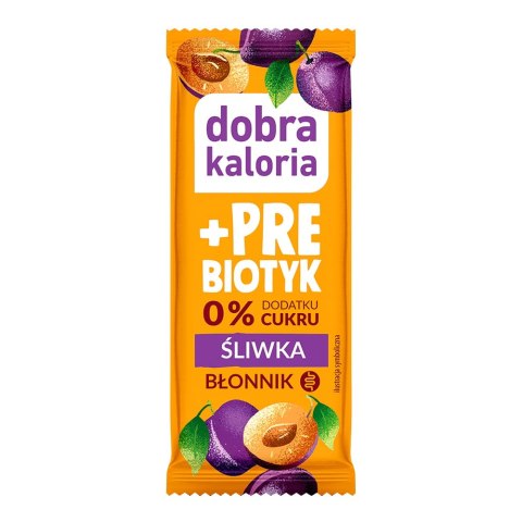 Dobra Kaloria baton funkcjonalny śliwkowo-orzechowy z prebiotykiem bez cukru 35g
