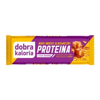 Dobra Kaloria baton proteinowy o smaku karmelu z MCT 45g