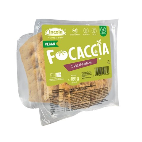 Incola bezglutenowe bułki Focaccia z przyprawami 180g