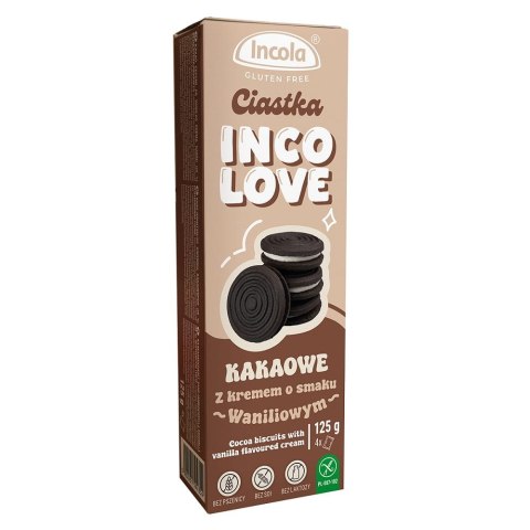 Incolove Bezglutenowe ciastka kakao-wanilia 125G