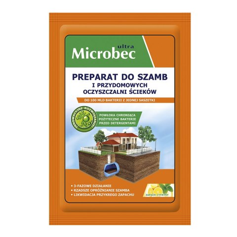 LUZ: BROS Microbec ULTRA 25g zapach cytryny preparat do szamb