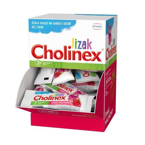 LUZ: Cholinex lizak dla dzieci bez cukru 3+