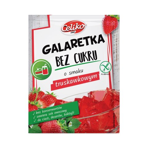 LUZ: Galaretka bez cukru o smaku truskawkowym 14 g