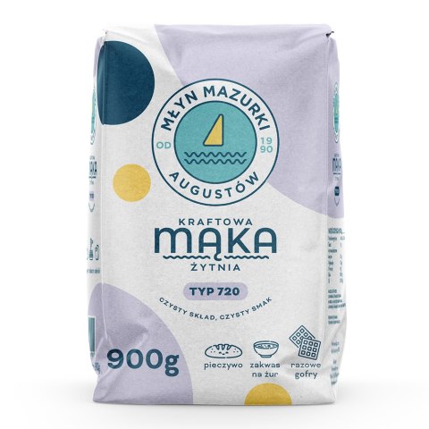 Mąka kraftowa żytnia typ 720 900 g
