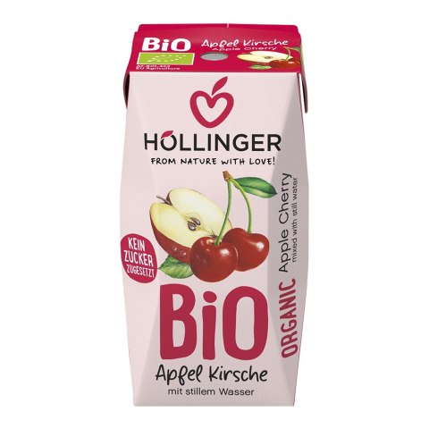 Nektar jabłkowo-wiśniowy bez dodatku cukru BIO 200 ml