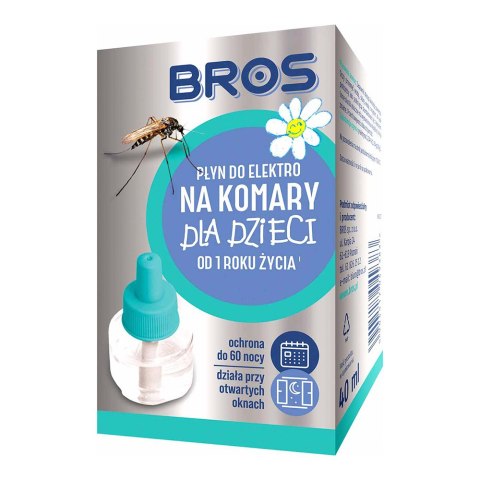 Płyn do elektro na komary dla dzieci, ochrona do 60 nocy
