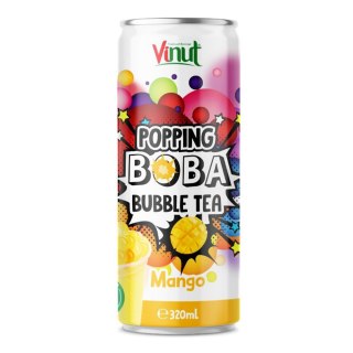 LUZ: Popping Boba Bubble Tea Napój herbaciany z pękającymi kuleczkami i sokiem z mango 320 ml
