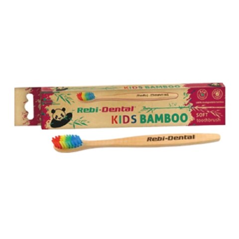 REBI-DENTAL Bambusowa szczoteczka do zębów M 64 dziecięca