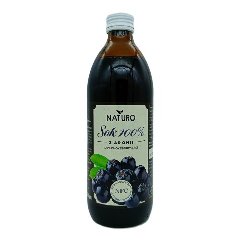 Sok z aronii 100% NFC bez dodatku cukru 500 ml