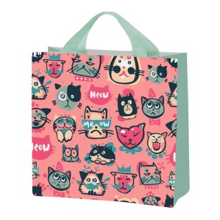 Torba PP wielokrotnego użytku KOTKI 26x26x12
