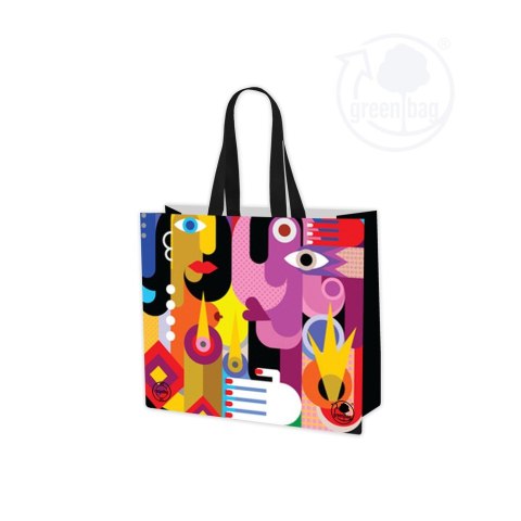 Torba PP wielokrotnego użytku PICASSO/TWARZE 40x35x18