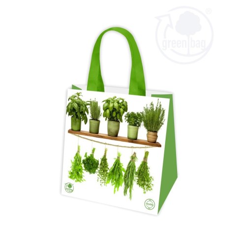 Torba PP wielokrotnego użytku ZIOŁA 34x34x18