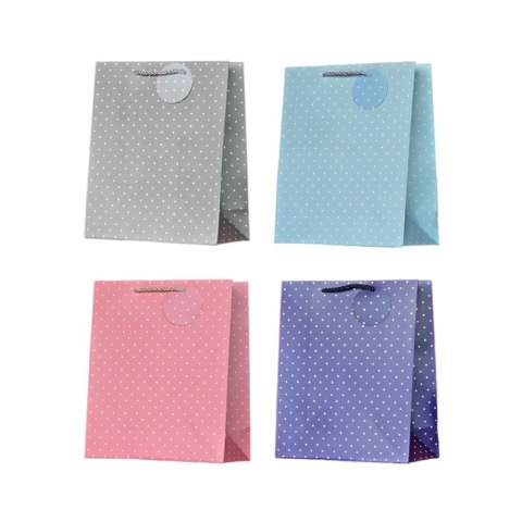 Torebka ozdobna papierowa prezentowa TT-22 midi 21,5x26,4x10 cm