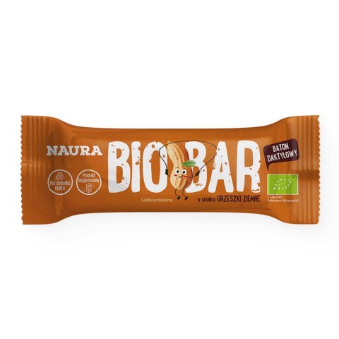 Baton Orzeszki ziemne BIO bezglutenowy bez dodatku cukru 35 g