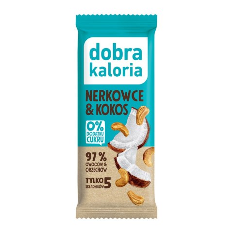 Baton kokos i orzech bez dodatku cukru 35 g