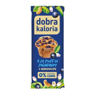 Baton z nerkowców ala muffin jagodowy 35g