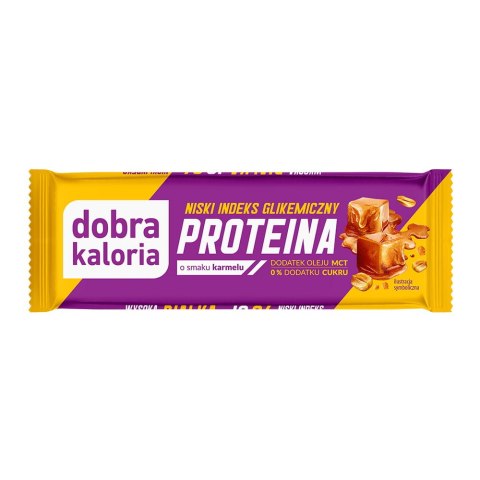 Dobra Kaloria baton proteinowy o smaku karmelu z MCT 45g 20 sztuk