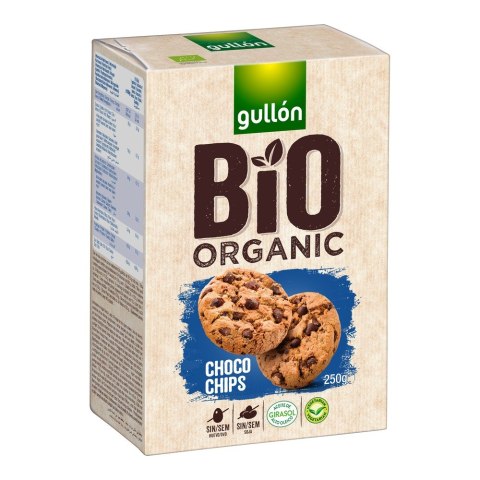Gullón Ciasteczka z kawałkami czekolady BIO 250g