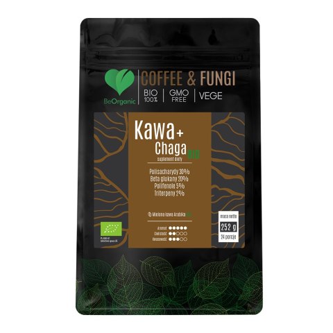 Kawa Arabica mielona + Chaga BIO 252g