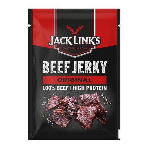 LUZ: Beef Jerky: Wołowina w kawałkach: suszona i wędzona. Original 25 g