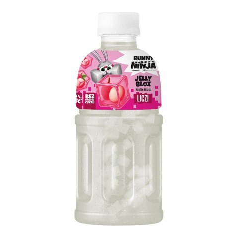 LUZ: Bunny Ninja Jelly Blox Napój z sokiem z liczi NFC oraz galaretką kokosową 320 ml