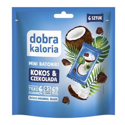 Mini batoniki kokos & czekolada bez dodatku cukru 102 g