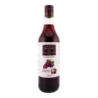 Ocet winny z czerwonego wina 6% 500 ml