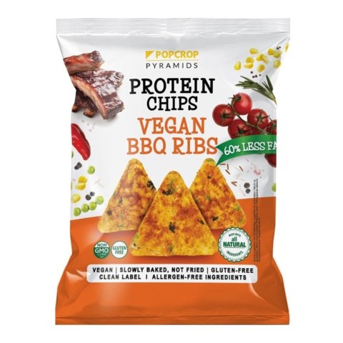 POPCROP PYRAMIDS Chipsy Proteinowe BBQ Ribs 60g