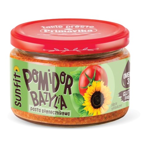 Primavika Pasta słonecznikowa z pomidorem i bazylią bez glutenu 180g