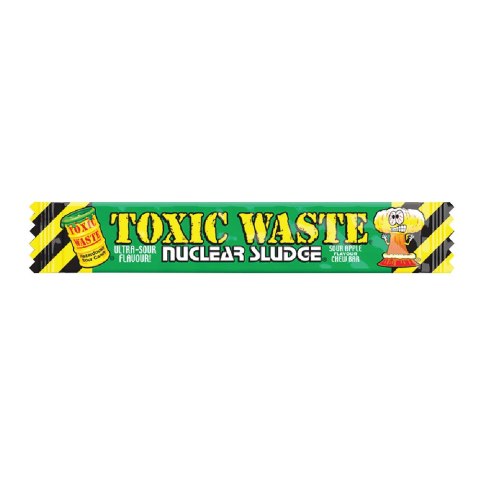 TOXIC WASTE NUCLEAR SLUDGE APPLE FLAVOURED CHEWY BAR Kwaśna guma rozpuszczalna o smaku jabłkowym 20g (2026.09.30)