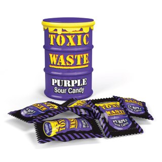 Toxic Waste Purple Drum Kwaśne cukierki o smakach owocowych 42g
