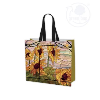 Torba PP wielokrotnego użytku SŁONECZNIKI 45x40x18