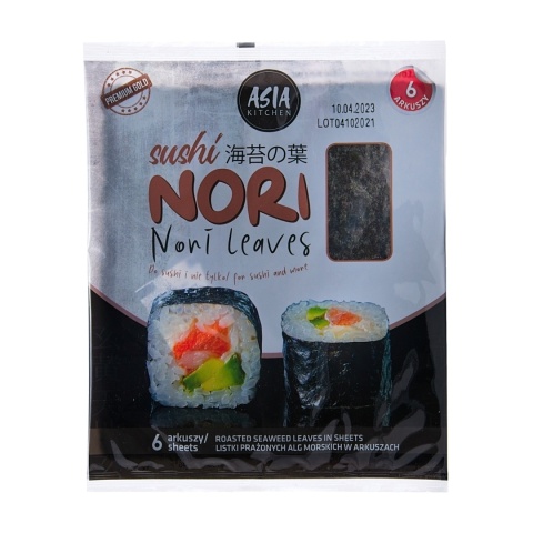 Wodorosty Nori Gold 6 arkuszy Asia Kitchen